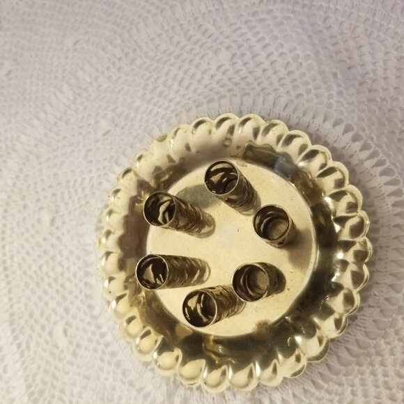 Alpaca Dollhouse Tumbler and Tray Glass Set Miniature 1:12 Tin Vintage - Picture 5 of 8